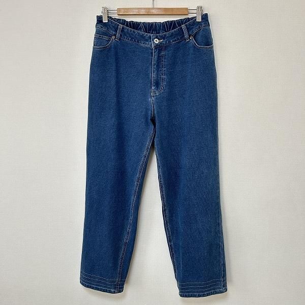 anc アズノウアズ オオラカ AS KNOW AS olaca パンツ 3 青系 デニム風