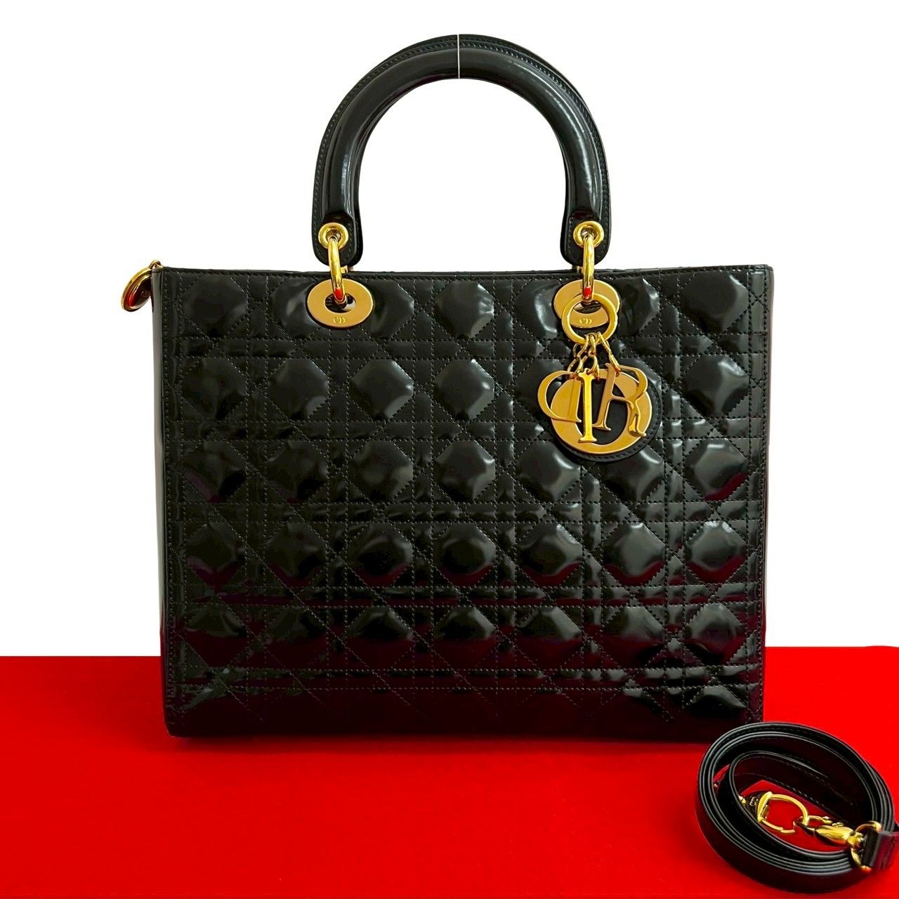 極 美品 Christian Dior クリスチャンディオール レディディオール 