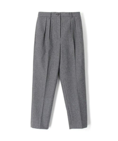 今期 DES PRES ウールカレッジフラノ テーパードパンツ グレー デプレ 今期 DES PRES ウールカレッジフラノ テーパードパンツ グレー