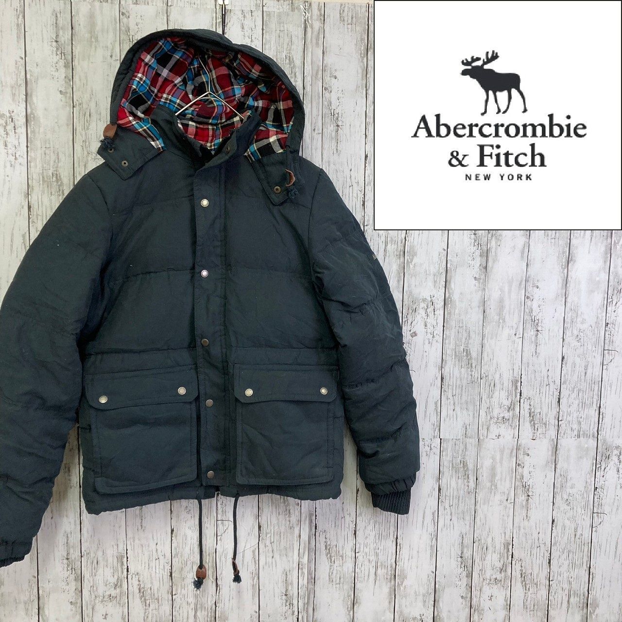 【美品】Mサイズ　ダウンジャケット　Abercrombie＆Fitch アバクロ