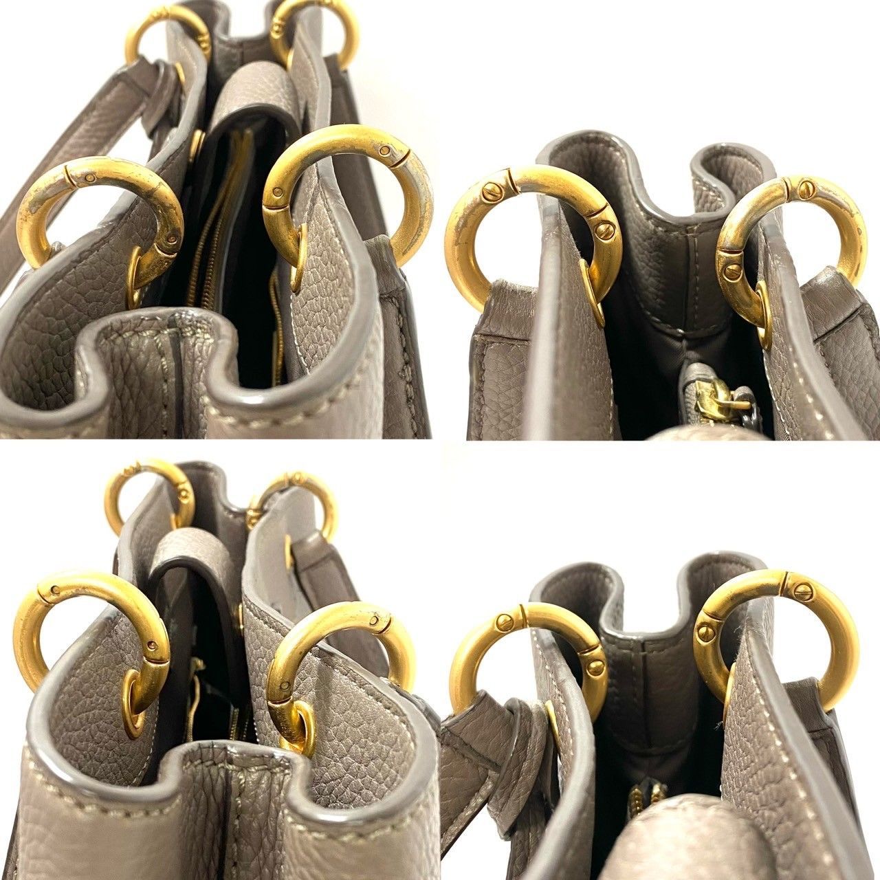 TORY BURCH】タッセルマックグロー トートバッグ レザー グレージュ系 