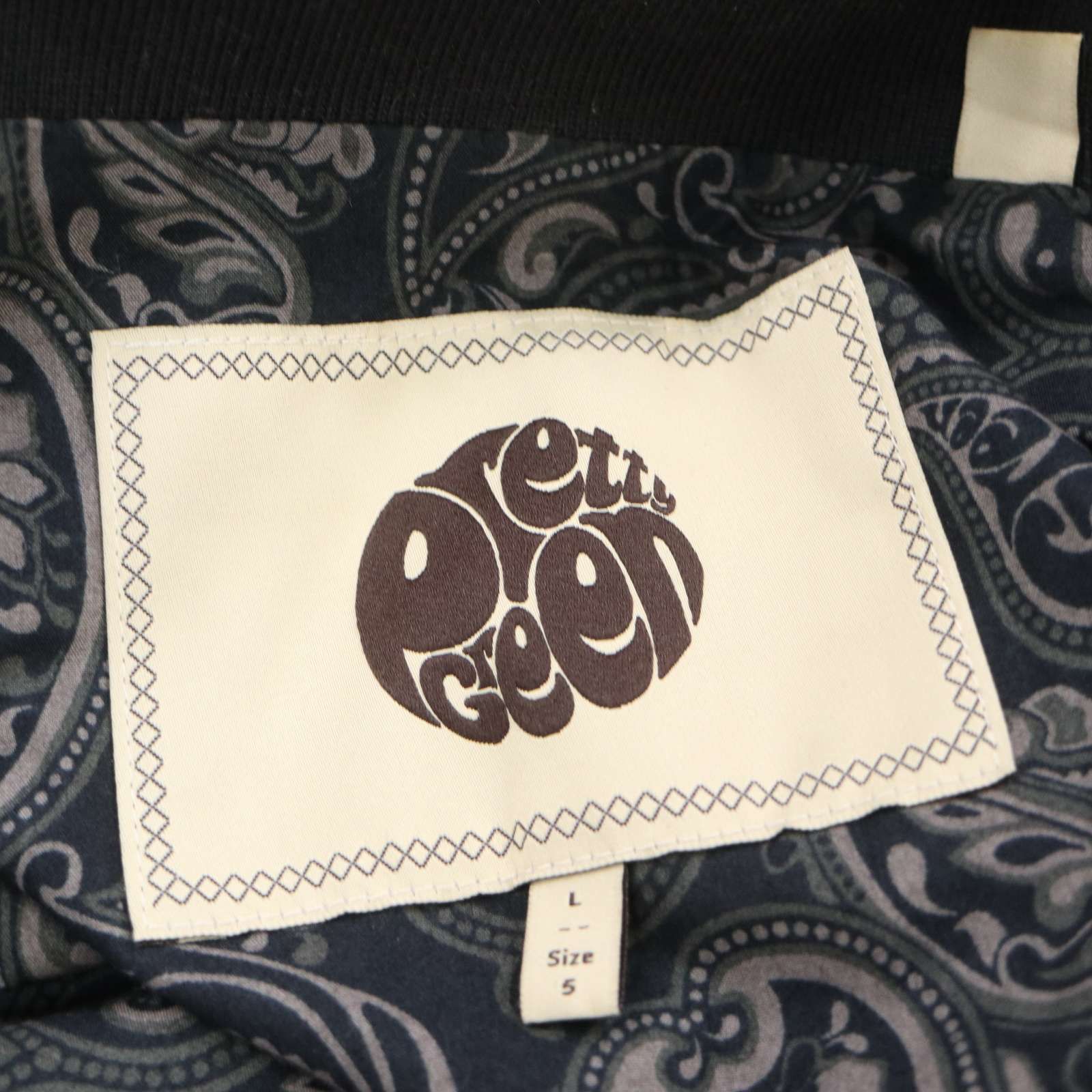 PRETTY GREEN プリティグリーン 通年 裏地ペイズリー柄☆ スイング 