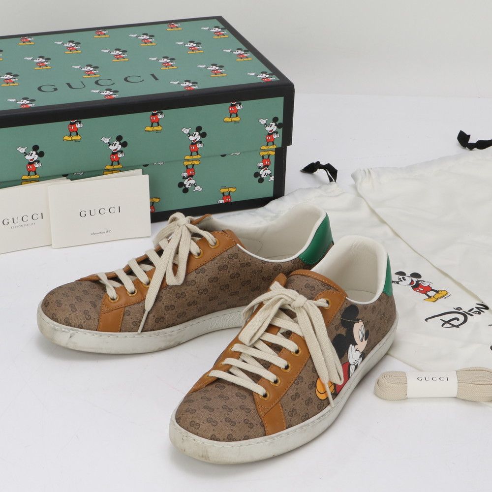 GUCCI グッチ スニーカー サイズ:7.5 ディズニーコラボ　ミッキー 未使用 グッチ GUCCI × ディズニー コラボ スニーカー 7 1/2