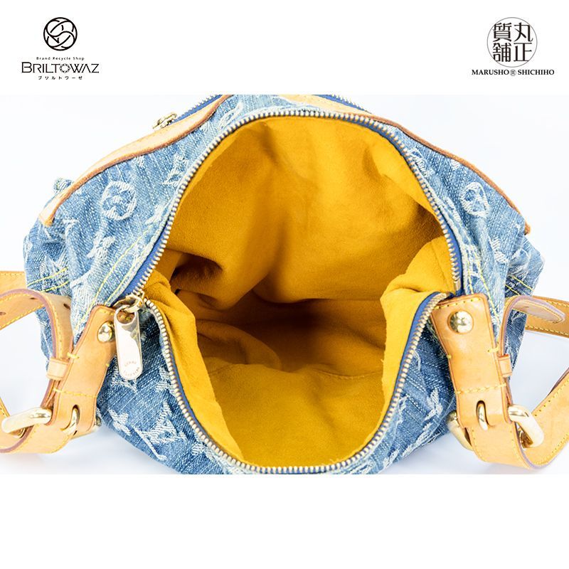 LOUIS VUITTON ルイ ヴィトン モノグラムデニム バギーPM ショルダー 