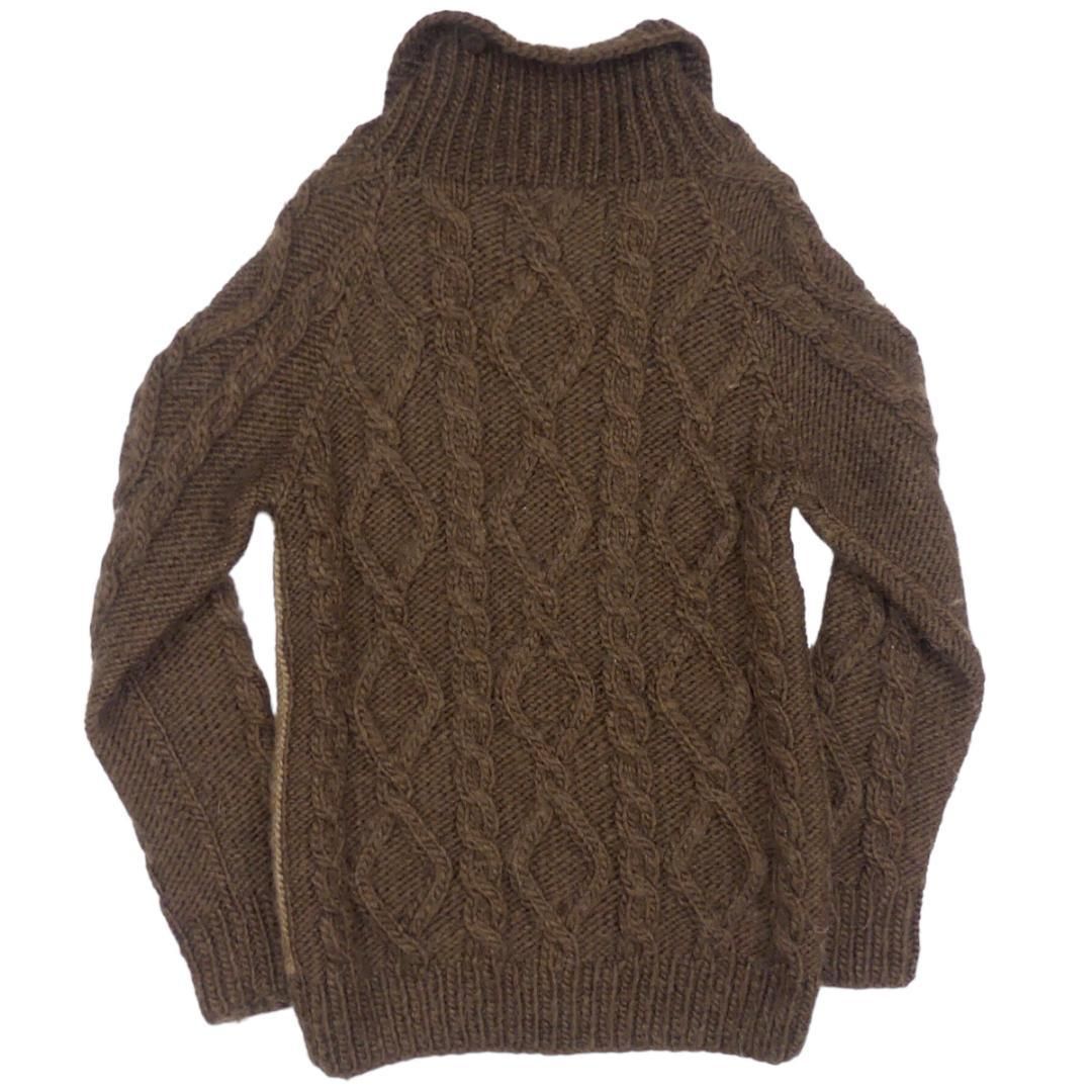 Kanata 茶色のカウチンセーター