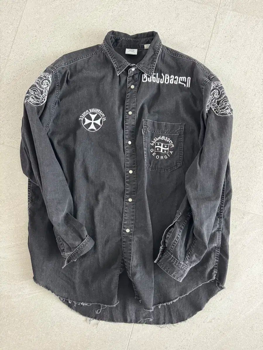 VETEMENTS ヴェトモン LEVI S リーバイス デニムシャツ S