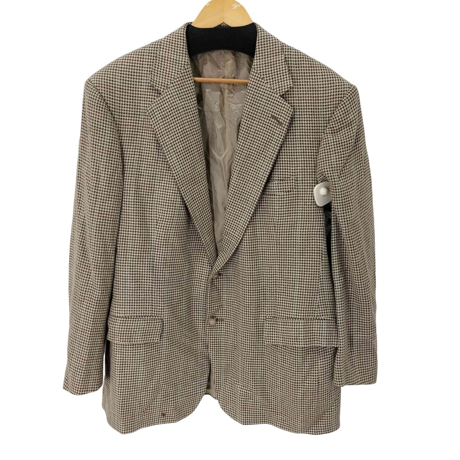 【希少】ポロバイラルフローレン 千鳥格子 総柄 テーラードジャケットUSA製 ポロバイラルフローレン Polo by RALPH LAUREN 80S 三角タグ