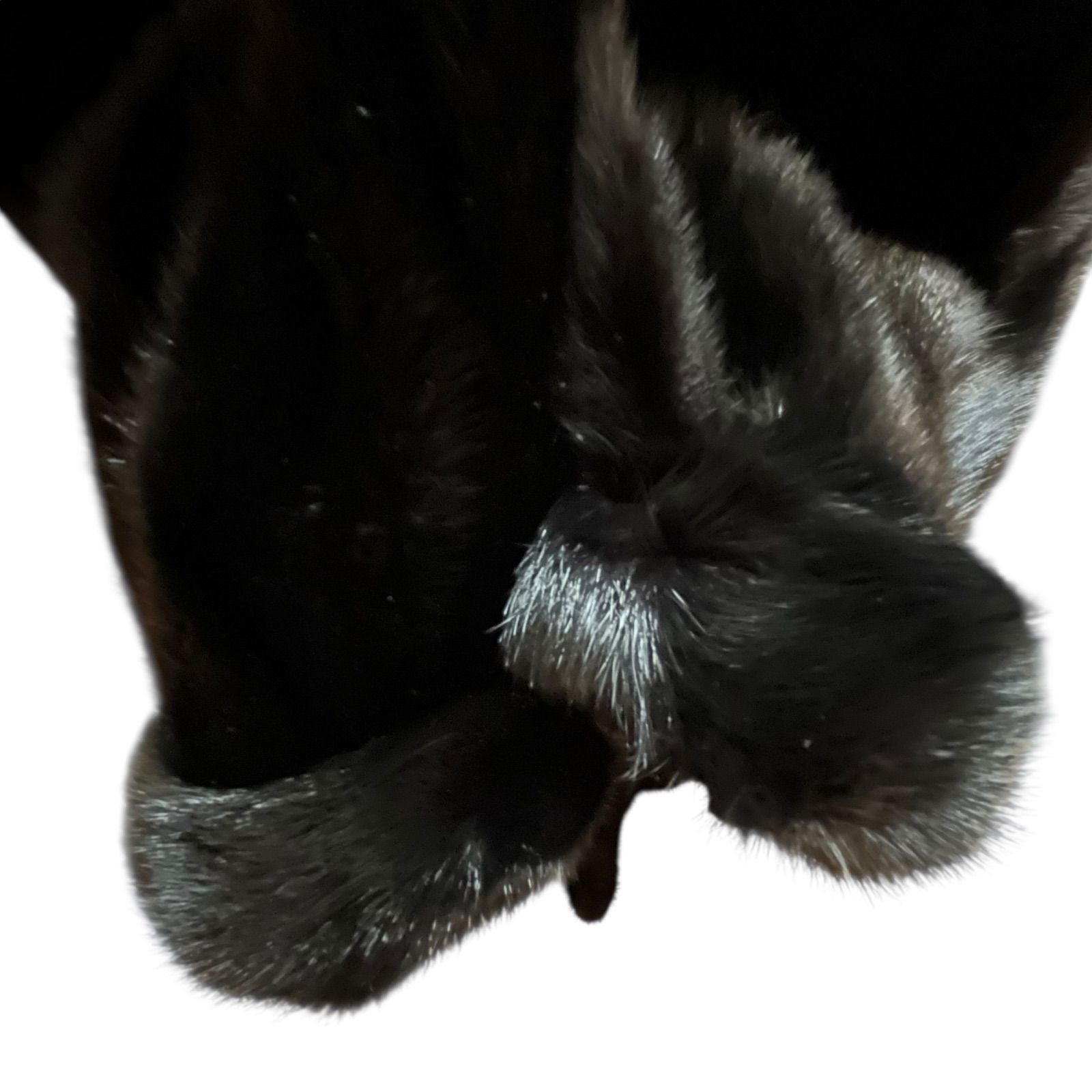 毛皮コート ブラック