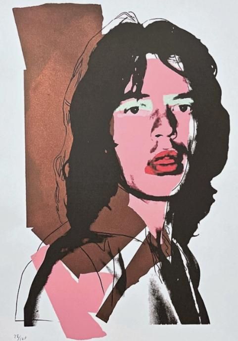 枚数 アンディ ウォーホル リトグラフ ミック ジャガー 28 100