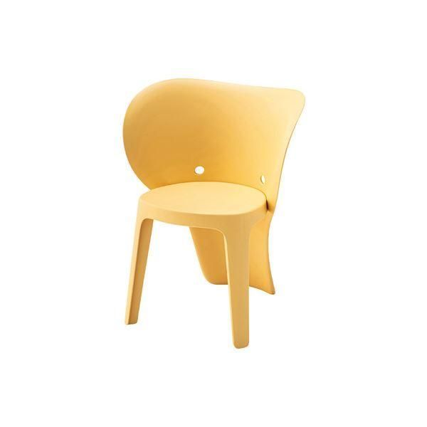 (まとめ) ミニチェア クリームイエロー 組立品 〔×4セット〕