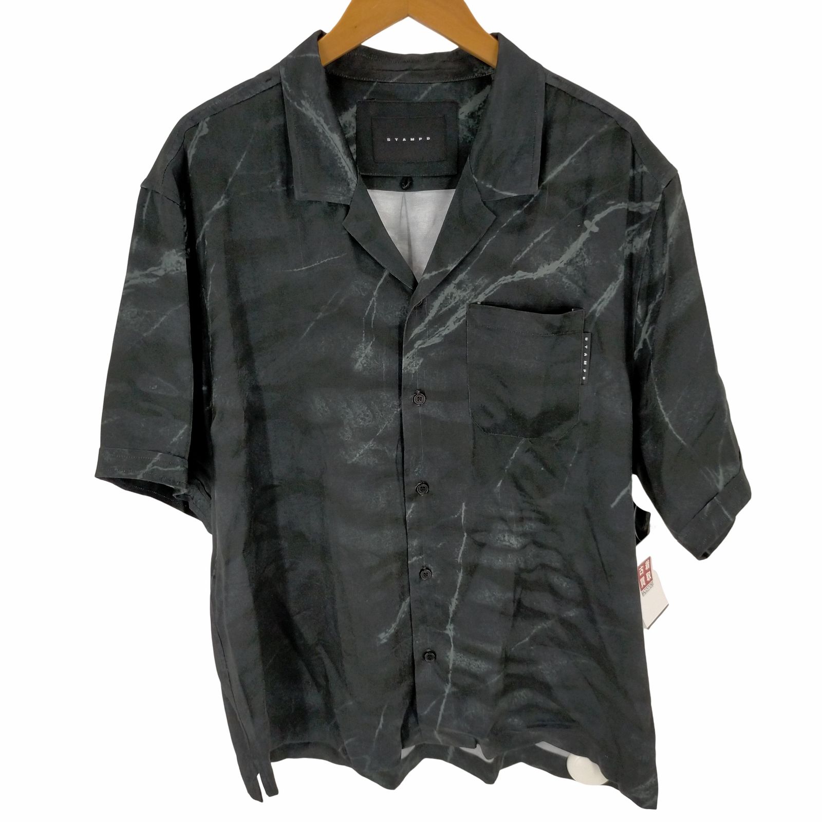 スタンプド STAMPD Marble Camp Collar Vacation Shirt メンズ JPN：L 