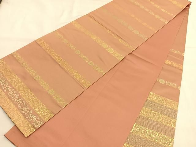 平和屋着物■西陣織　陰山織物謹製　箔屋清兵衛　太鼓柄袋帯　唐織　正倉院間道　金糸　正絹　逸品　BAAT6803hv 平和屋着物□西陣織 陰山織物謹製 箔屋清兵衛 太鼓柄袋帯 唐織 正倉院