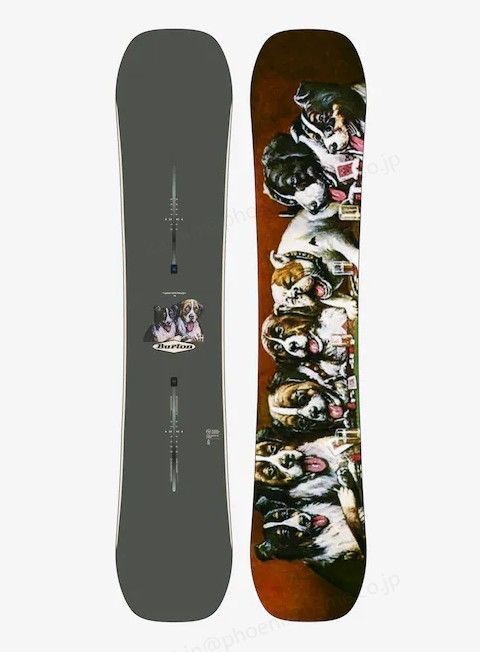 バートン Burton グッドカンパニー キャンバー スノーボード 155 犬