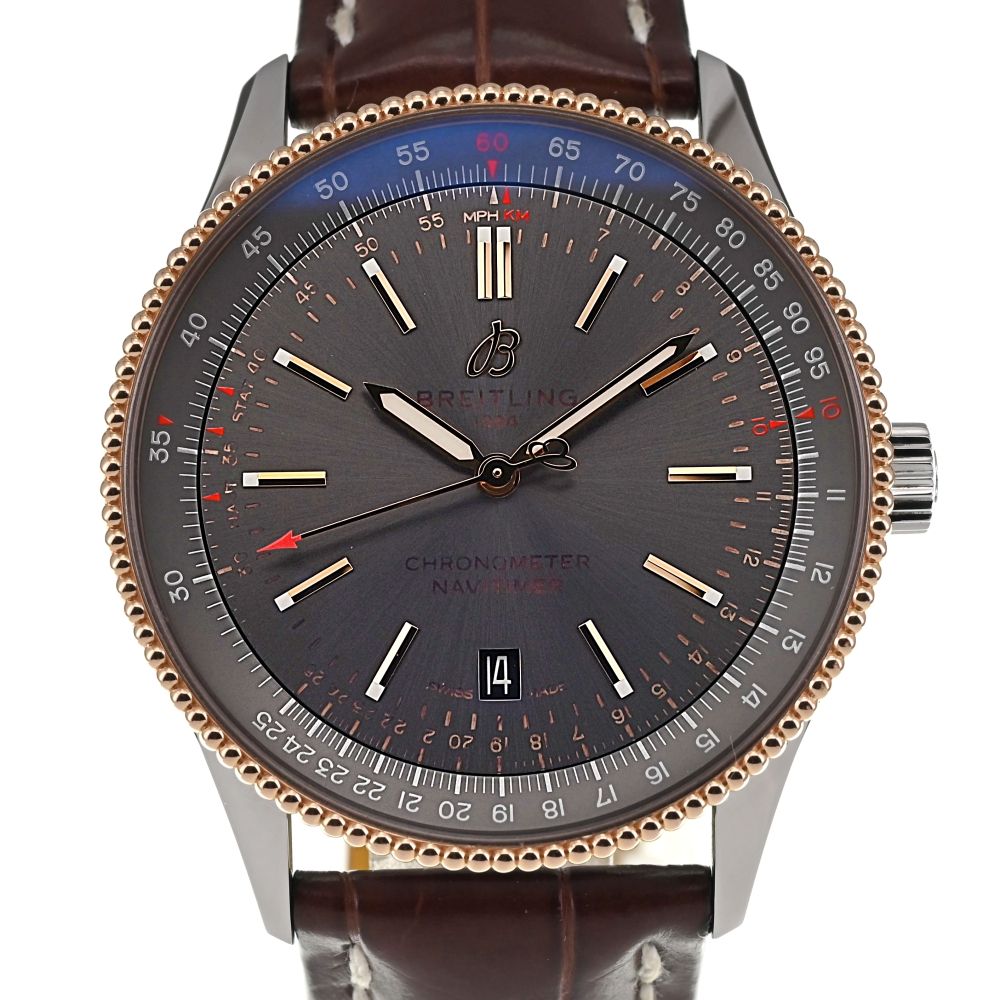 ブライトリング BREITLING U17326 ナビタイマー1 デイト　SS/K18RG　 自動巻き メンズ美品内箱付き I#136947