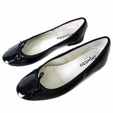 repetto Cendrillon / サンドリオン エナメル革 ブラック 楽天市場】【アウトレット！30%OFF】レペット repetto サンド
