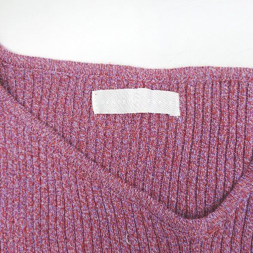 美品【バーバリーブルーレーベル】半袖カットソー ノバチェック Vネック ピンク ◇ ⊇ SENSE OF PLACE by URBAN RESEARCH Vネック 長袖