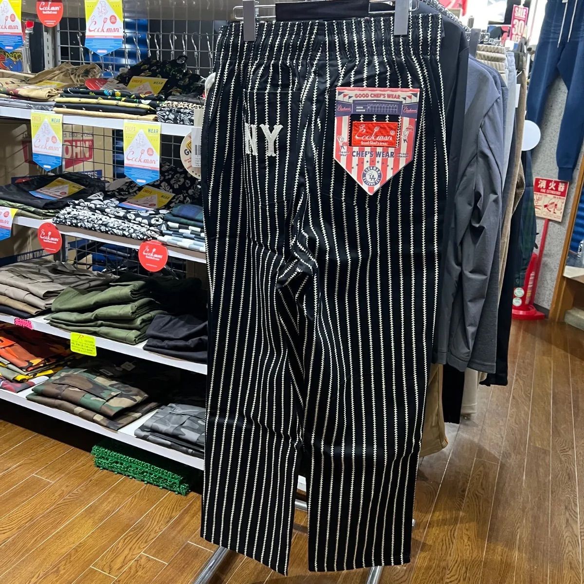 cookman クックマン⚫︎ロングパンツ シェフパンツ セミワイド ニグロリーグ ブラック M L