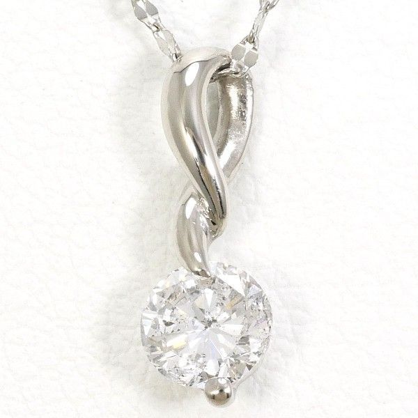PT900 PT850 ネックレス NECKLACE ダイヤ 0.36 総重量約1.5g 約45cm