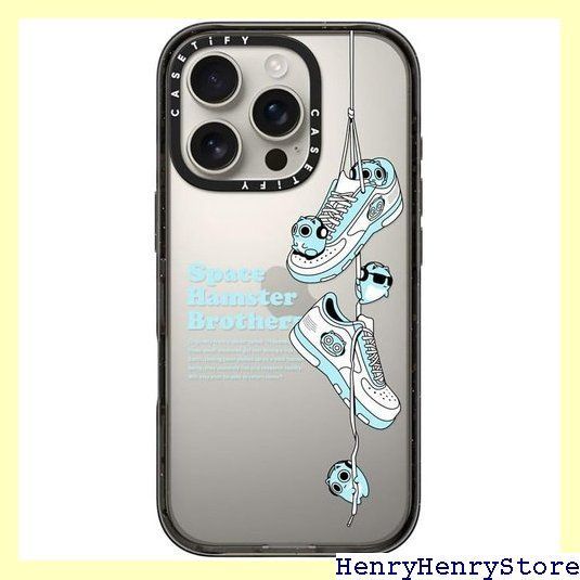 CASETiFY インパクト iPhone 16 Pro ケース スリム | 2.5mの落下試験をクリア MIL規格4倍相当 | ワイヤレス充電に対応 - SHOES - クリア ブラック 1954 CHRISTIANNAURATH_COM_BR