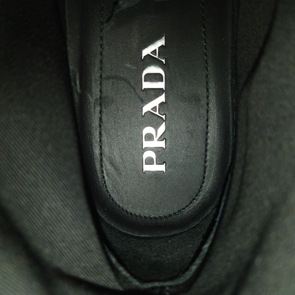 PRADA プラダ 21SS コットンギャバジン ポインテッドトゥ ハイカット