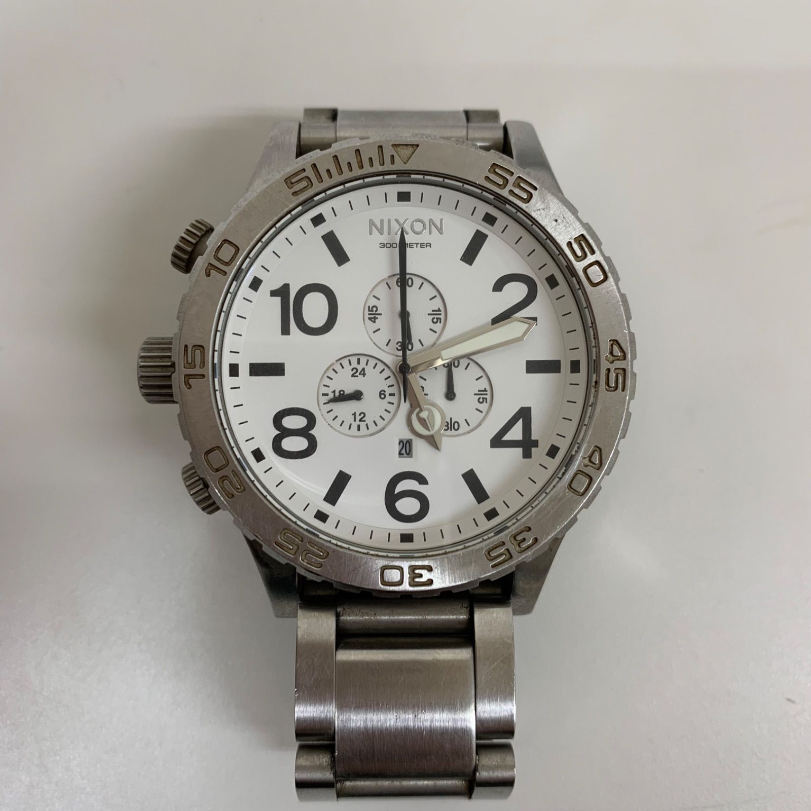 NIXON ニクソン 腕時計 THE 42-20 シルバー クロノグラフ ニクソン