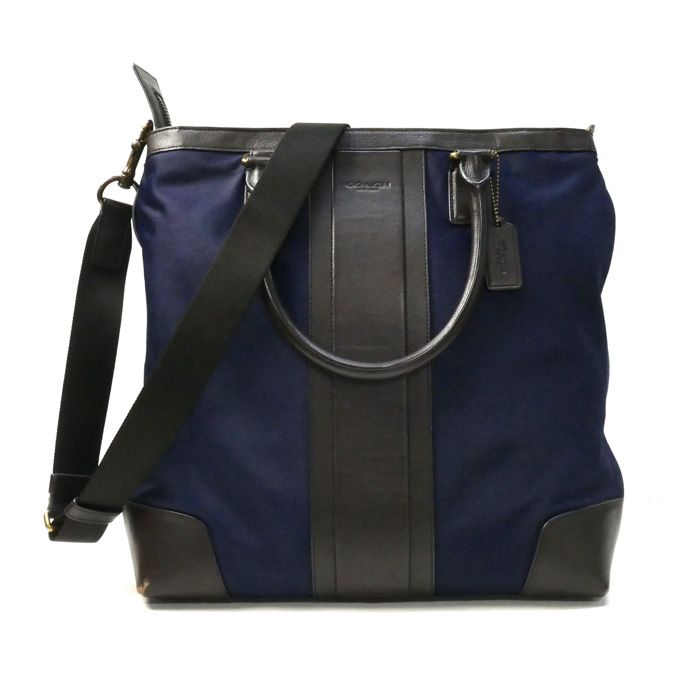 COACH コーチ ボンベ ナイロン ビジネス トート 2Wayショルダーバッグ 