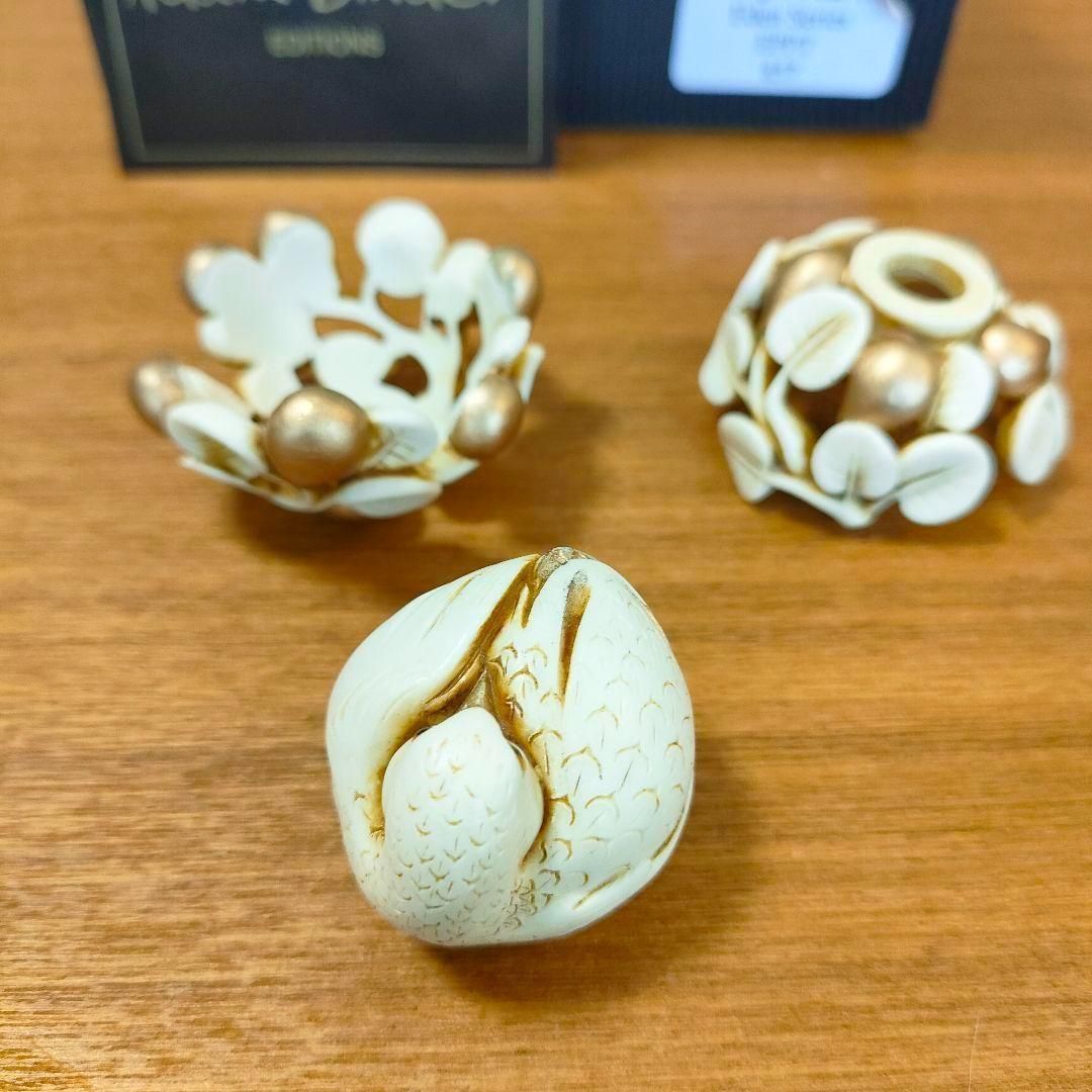 世界1000体限定 アダムバインダー ナシの木のヤマウズラ 彫刻アート