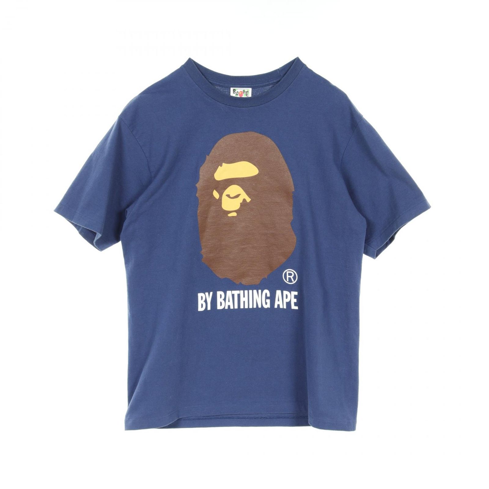 アベイシングエイプ A BATHING APE カットソー BY BATHING APE ネイビー コットン Tシャツ メンズ Used B