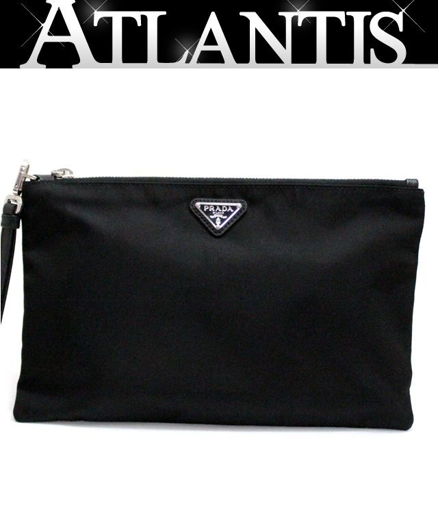 【美品】プラダ ポーチ 三角ロゴ サフィアーノレザー ナイロン ブラック 楽天市場】【中古】 PRADA プラダ 三角プレート ロゴ コスメ