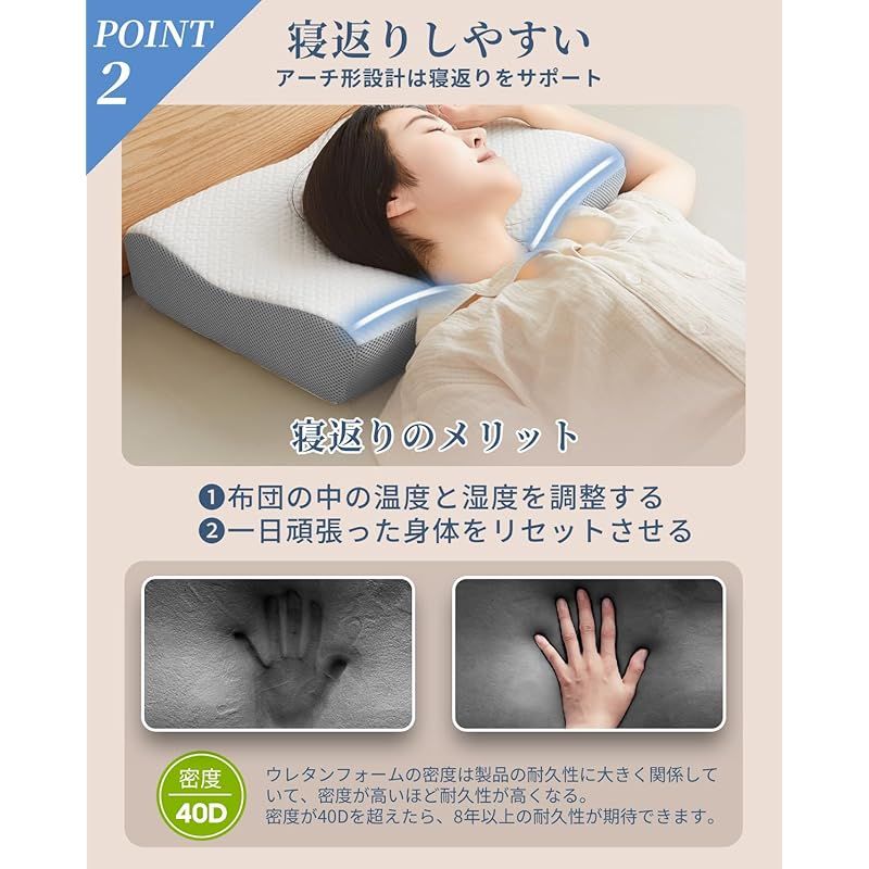 DreamCat's 枕 低反発枕 日本製 まくら 首が痛くならない 安眠 高さ