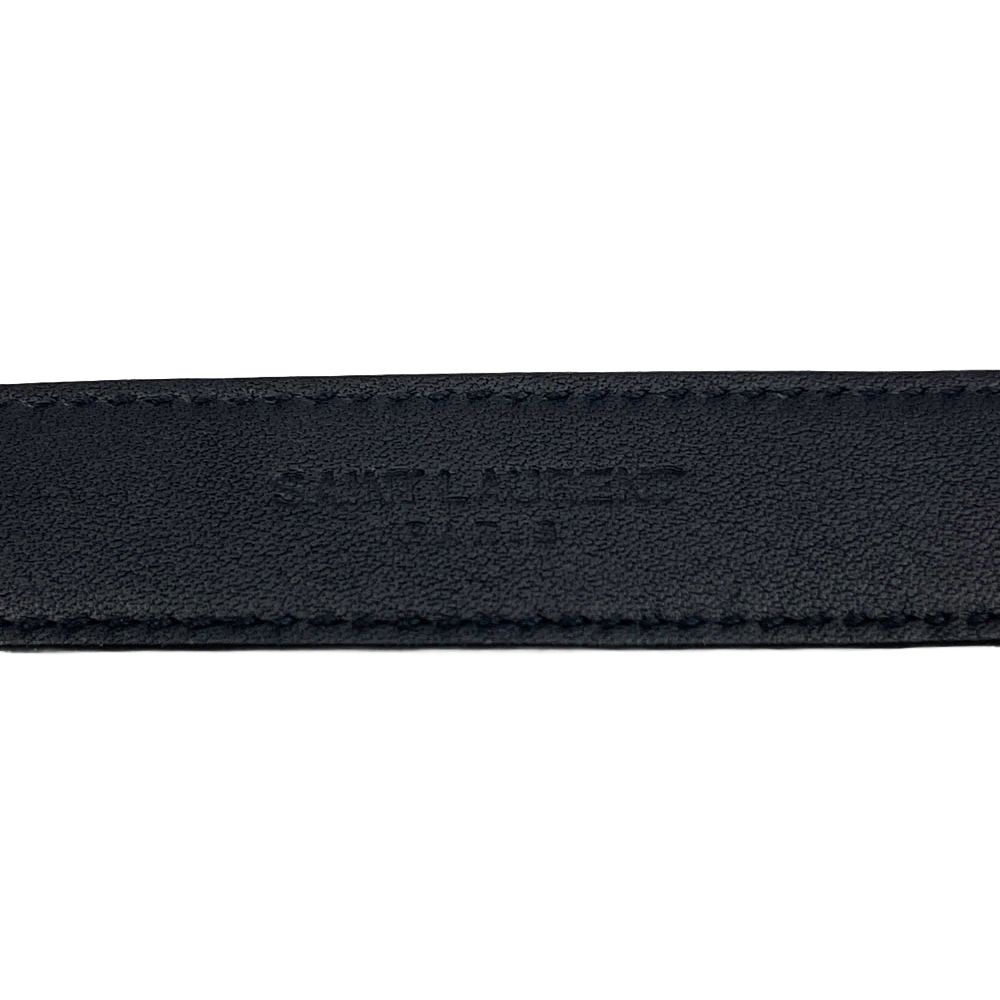 SAINT LAURENT サンローラン GRZ593303 ロゴ バックル レザー ナロー
