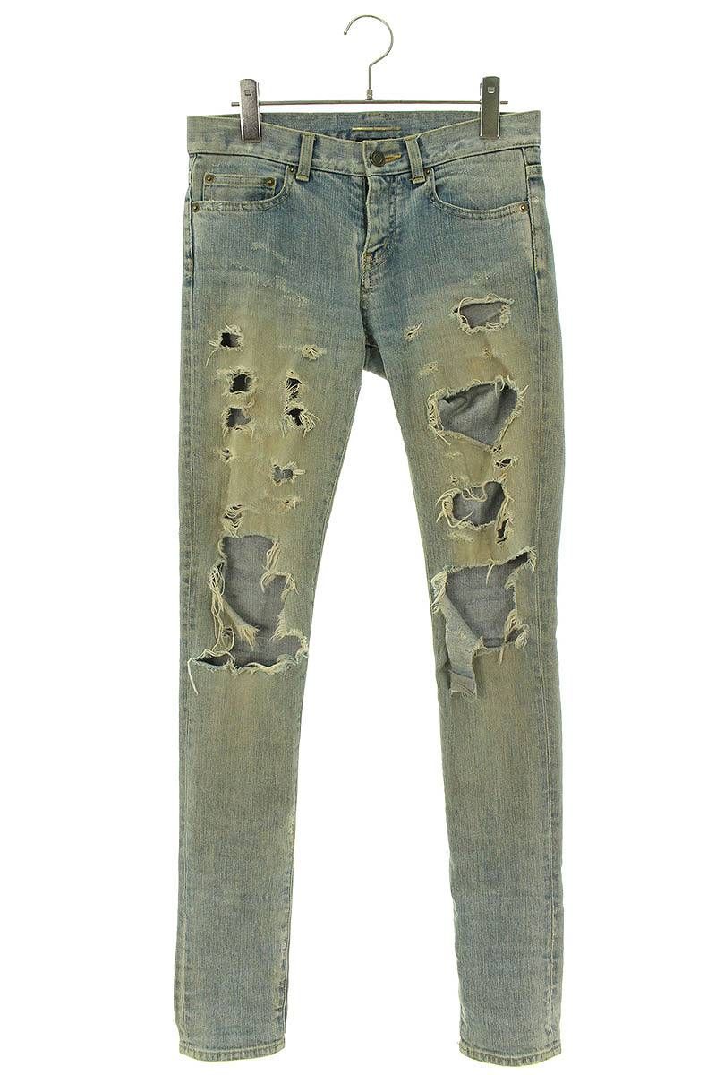 サンローランパリ 14AW 359041 Y479E デストロイクラッシュ加工デニム