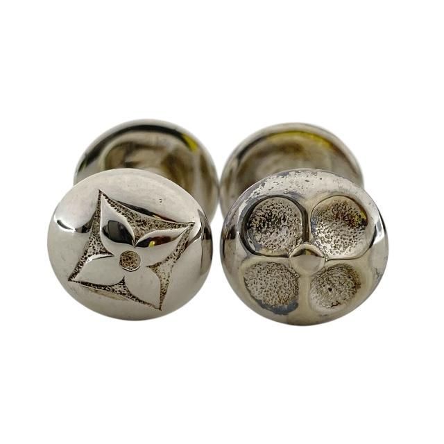 Louis Vuitton カフス　ダミエデザイン ルイ ヴィトン カフス ダミエ柄 シルバーxブルー系 シルバー925