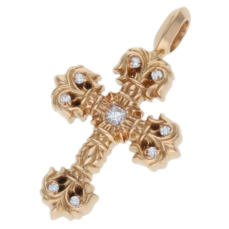 クロムハーツ 22K CHARM FILIGREE TINY P/DMND/タイニー