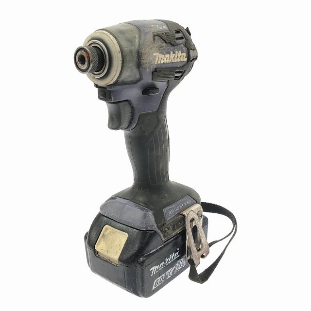 品 makita マキタ 18V 充電式インパクトドライバー TD173D パープル バッテリー1個 18V 6.0Ah 付 コードレス バッテリー式