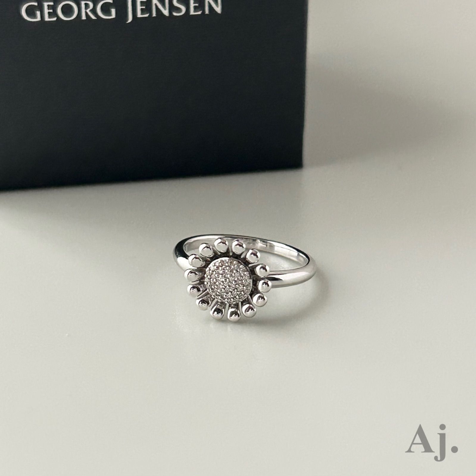 ジョージジェンセン リング 指輪 サンフラワー ダイヤモンド AG925 #51 