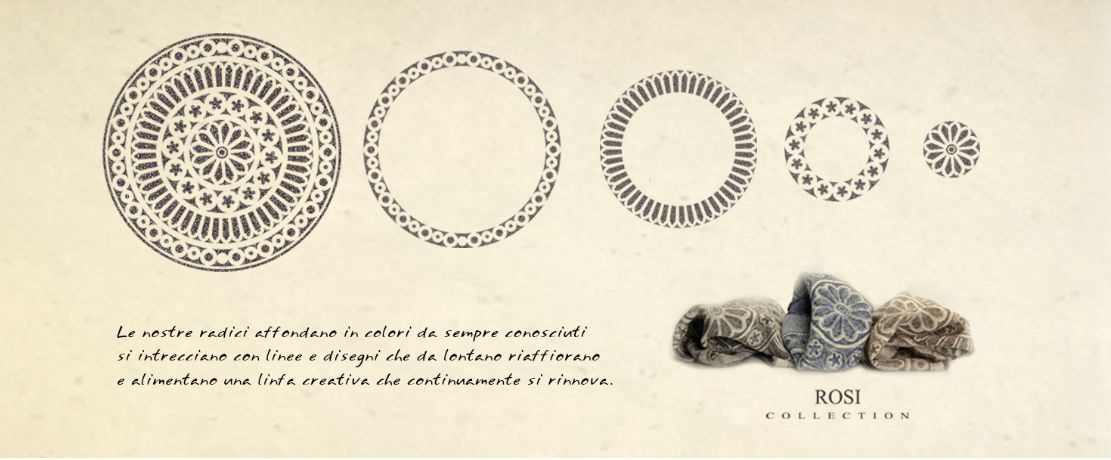 テラコッタ ペイズリー柄