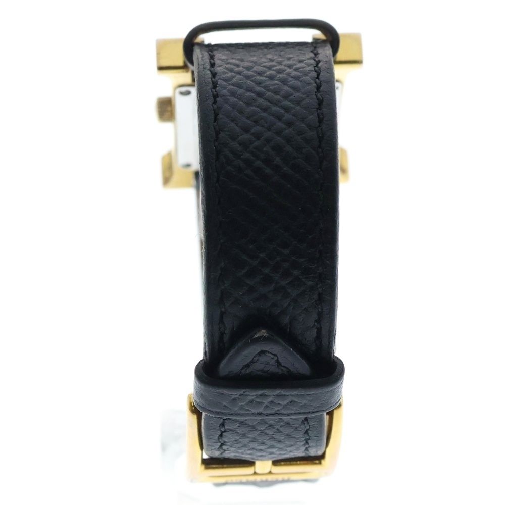 HERMES エルメス Hウォッチ D刻印 クォーツ腕時計 ゴールド|ブラック HH1.201