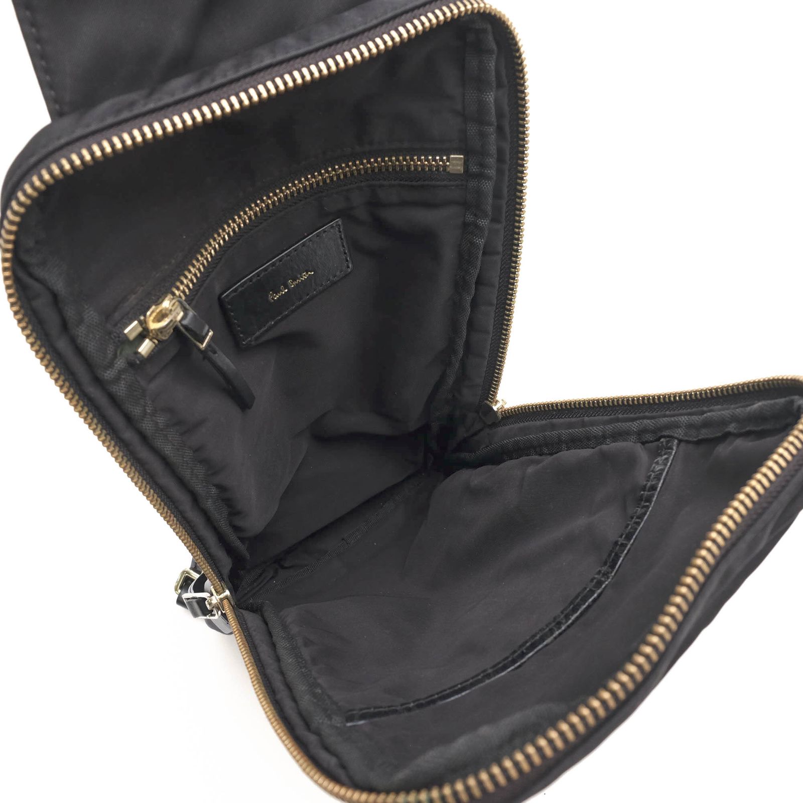 ポールスミス Paul Smith バッグ ショルダーバッグ 鞄 メンズ 男性 男性用 ナイロン レザー 革 本革 ブラック 黒 PSN 210 LIGHTWEIGHT NYLON BODY BAG ライトウェイトナイロン ウェビング ストライプ ボディバッグ