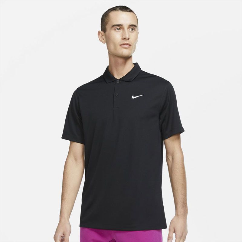  NIKE(ナイキ) ナイキコート DF ソリッド S/S ポロ 硬式テニス ウェア シャツ (DH0858)、(010)ﾌﾞﾗｯｸ その他