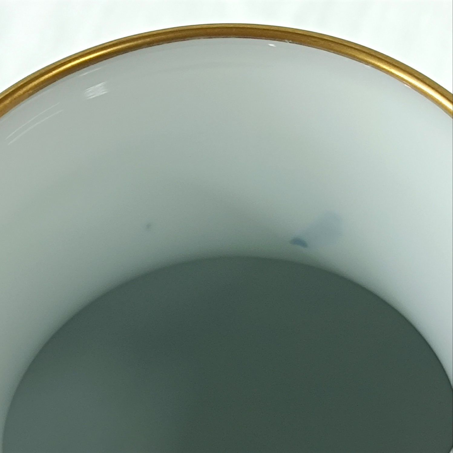 大倉陶園 呉須染付 呉須唐草 花器 花瓶 皇室御用達 未使用保管品 