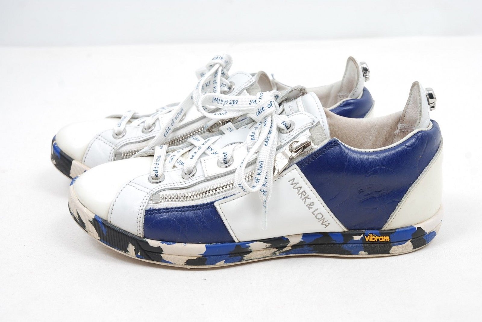 マークアンドロナ MARK&LONA ゴルフシューズ 22 ホワイト×ネイビー