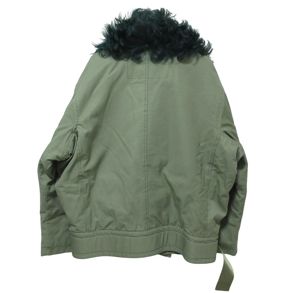 Acne Studios アクネストゥディオズ Cees Coat With Genuine Shearling Trim ムートンファートリム シースコート 36 グリーン レディース 古着