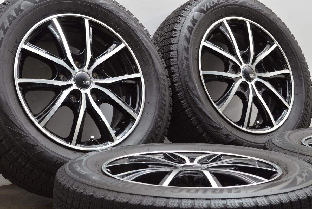 バリ溝 SPORT KRONE 15in 6J 53 PCD114.3 ブリヂストン ブリザック VRX2 195 65R15 ノア ヴォクシー ステップワゴン プレマシー