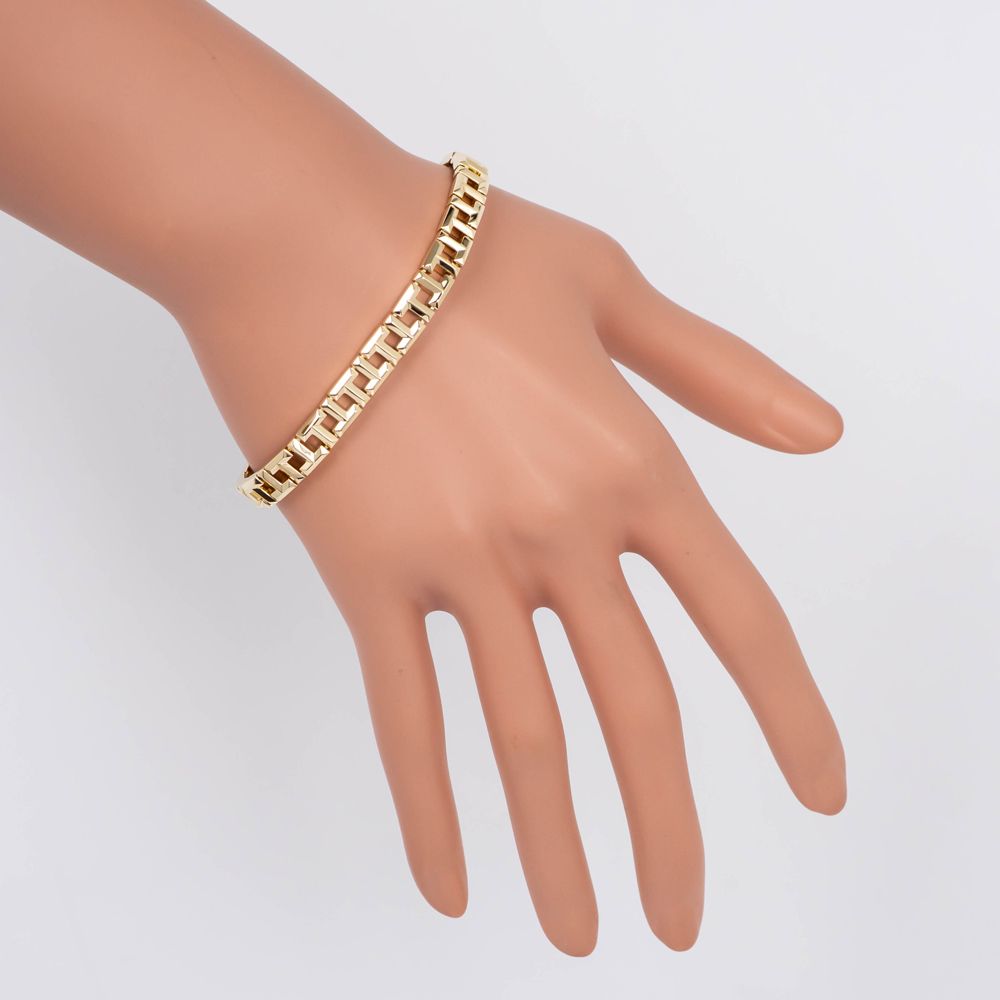 名東】ティファニー Tトゥルー ナロー ブレスレット ラージ