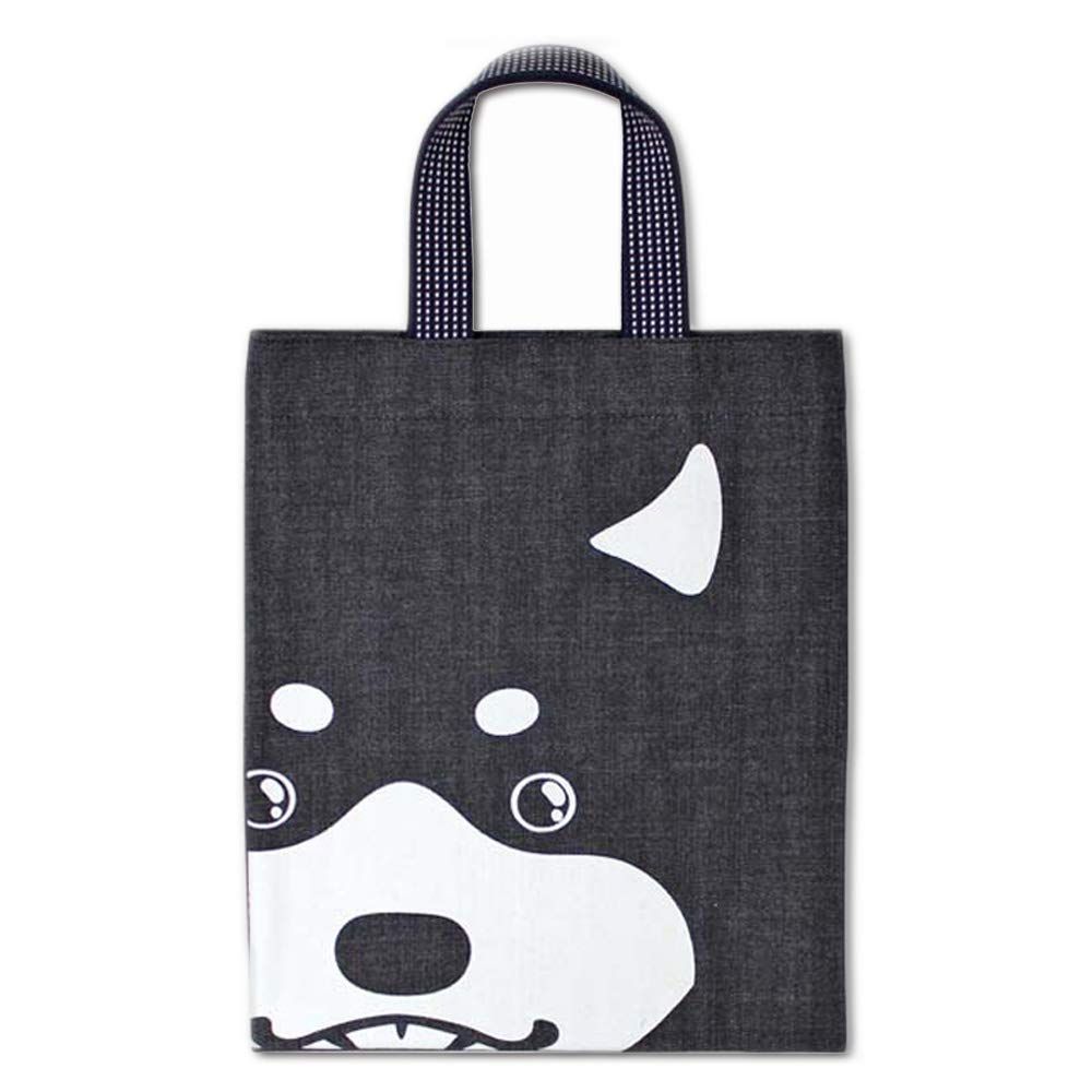 【色: うさぎ】倉敷デニム トートバッグ 日本製 A4 柴犬 猫 ネコ パンダ