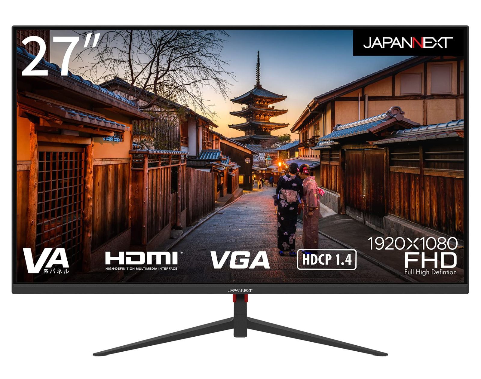 【新着商品】27インチ JAPANNEXT HDMI/VGA搭載フルHD液晶モニター JN-V27FLFHD