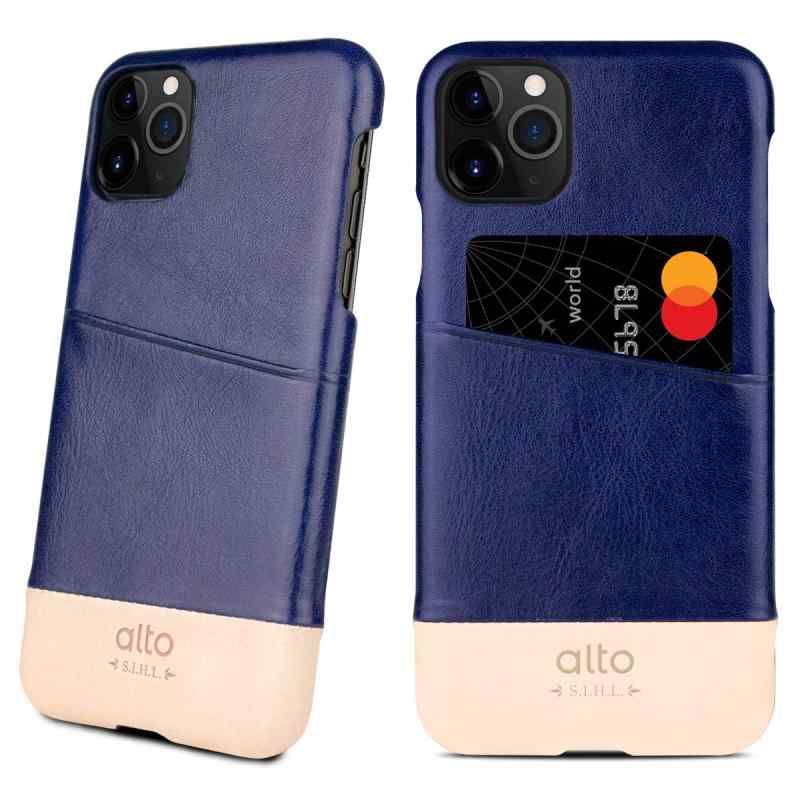 Alto Metro iPhone 11 Pro イタリア製 本革 レザー iPhone ケース ハンドメイド ネイビー|オリジナル