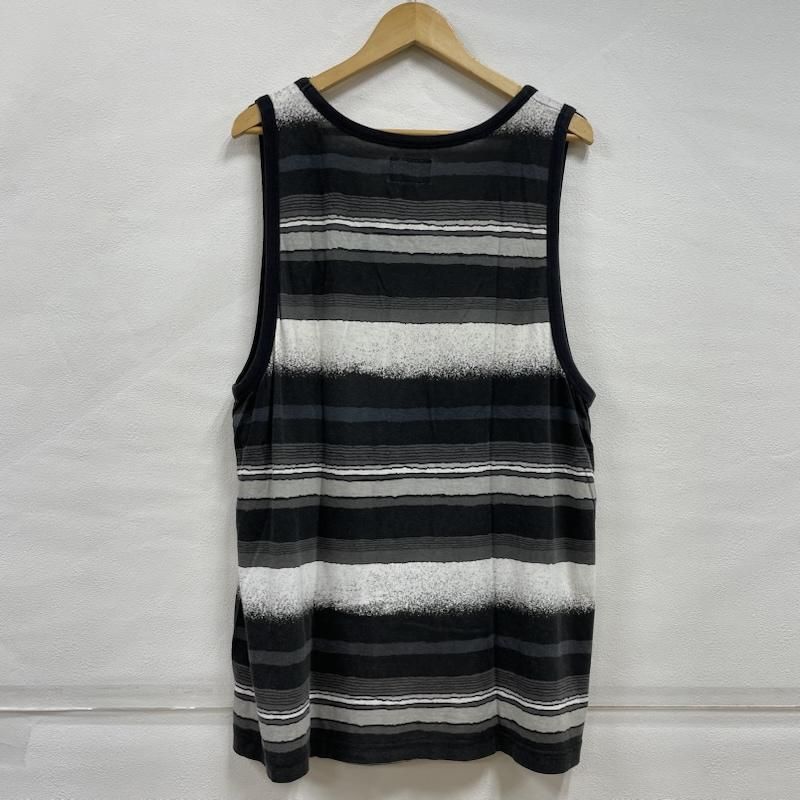 STUSSY ステューシー タンクトップ マルチボーダー ストックロゴ