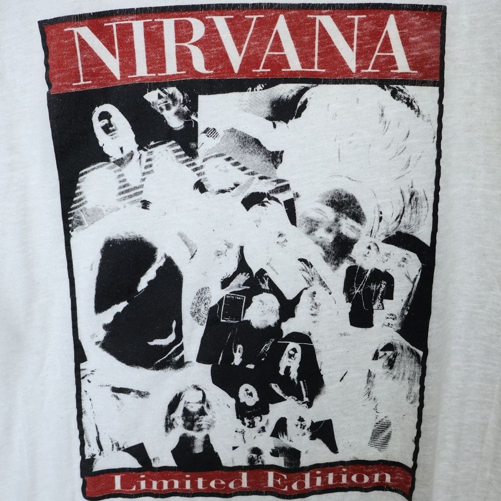90s NIRVANA/ニルヴァーナ Tシャツ 白 ヴィンテージLサイズ 90s nirvana ニルヴァーナ vintage ヴィンテージ band t - メルカリ